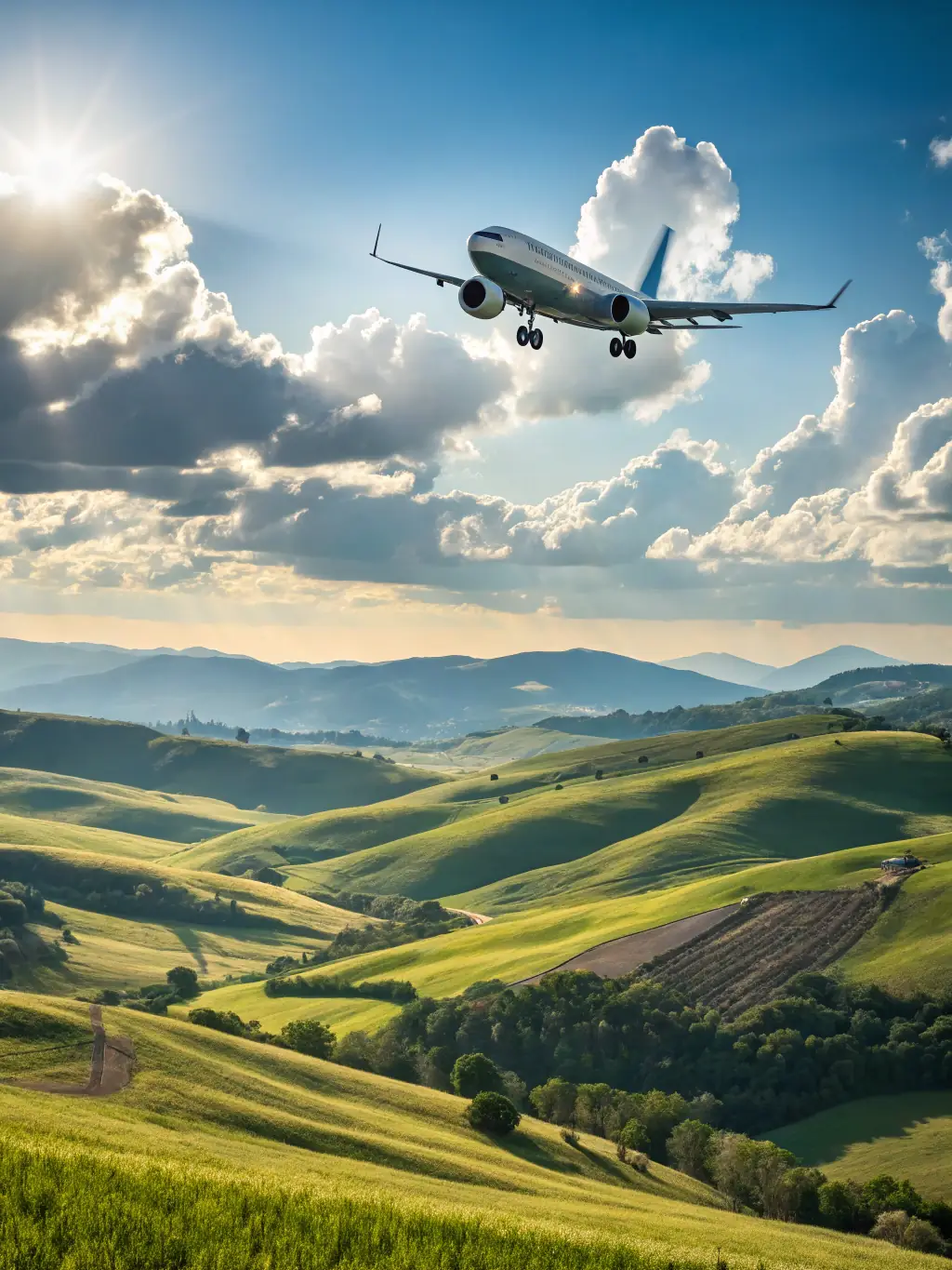 A dynamic shot of an aircraft soaring through the sky during a training flight, capturing the excitement and passion for aviation that AERO CLUB DE BRIVE cultivates.